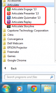 Articulate Studio Includes Presenter, Quizmaker, Engage, and Replay (Storyline is a Different Product)