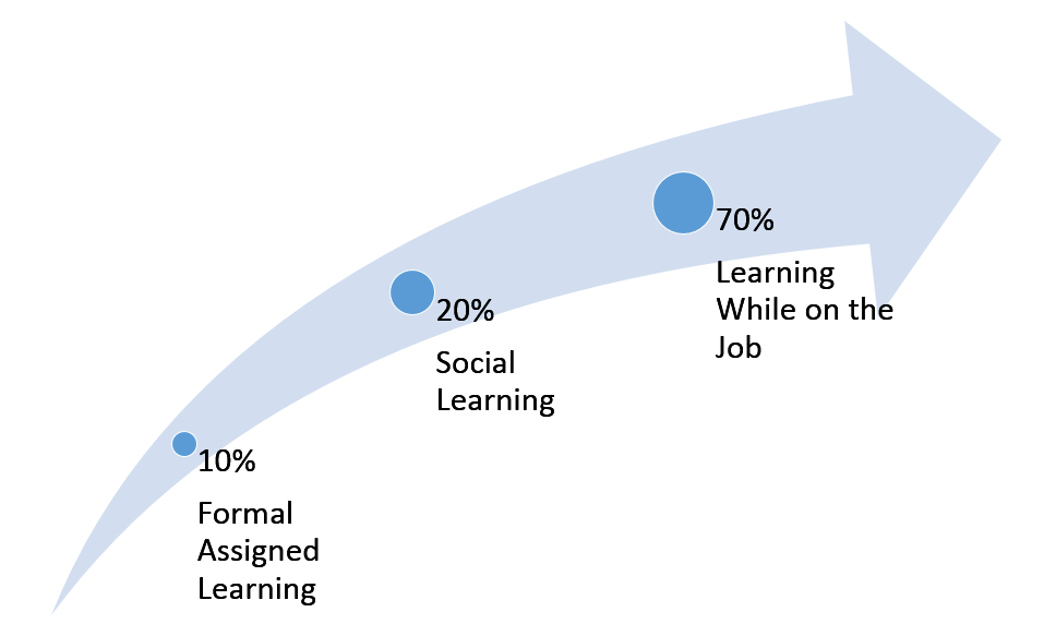 70/20/10 for workforce learning image