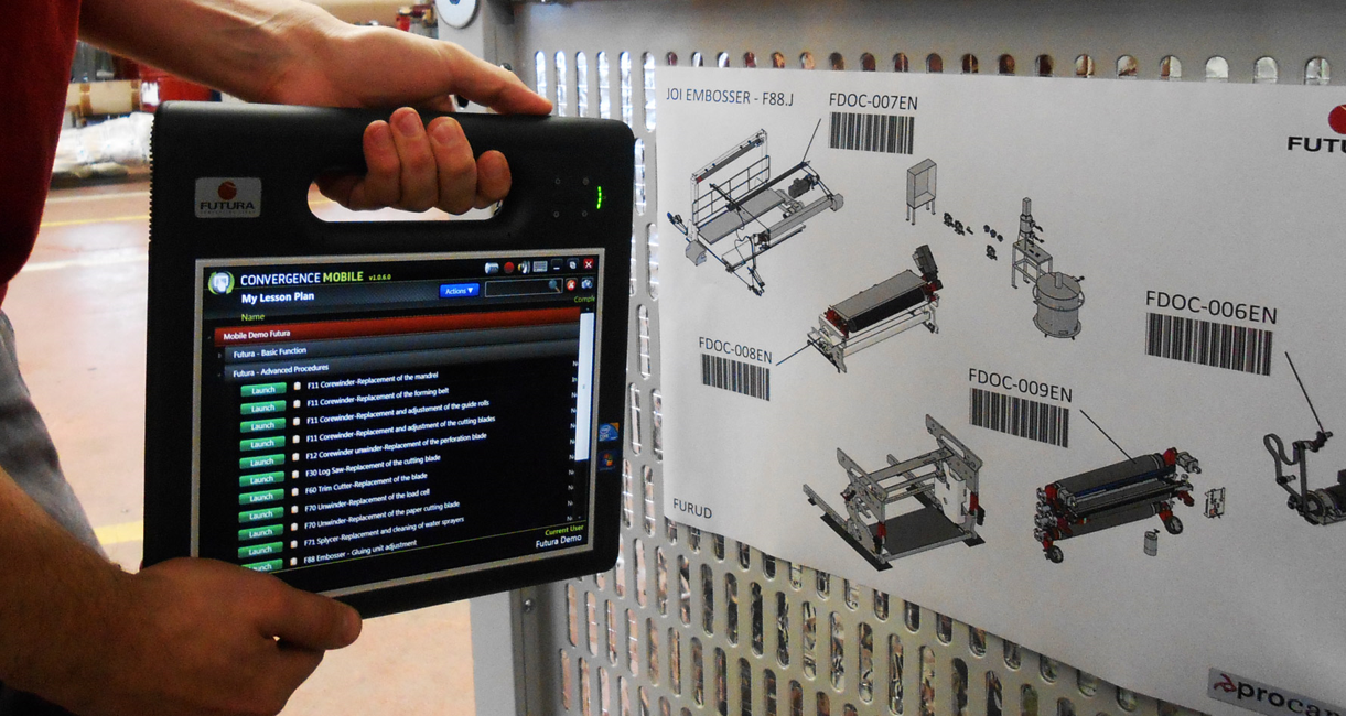 mobile performance support using barcode scanning image