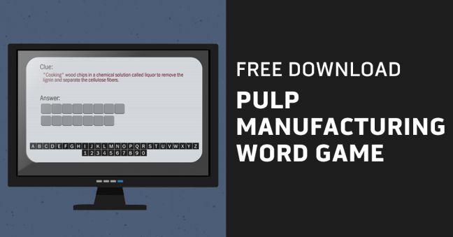 Pulp Manufacturing Word Game Image