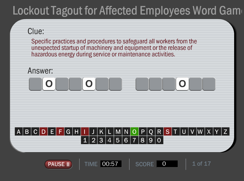 Fun Lockout Tagout Training Game For Affected Employees