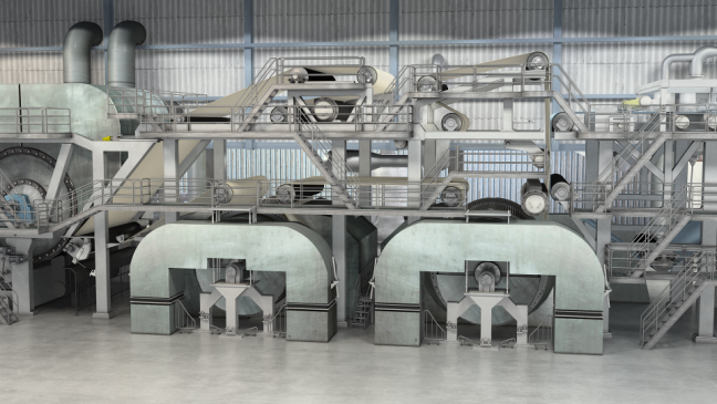 Tissue Machine 3D Model TAD Dryers Image