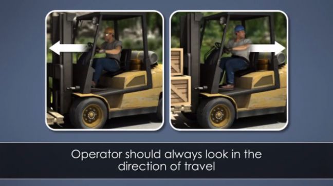 Forklift Driving Image