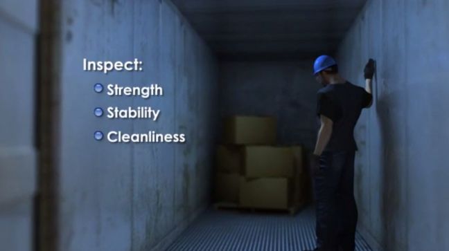 Forklift floor inspection image