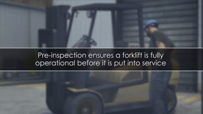 Forklift PreInspection Image