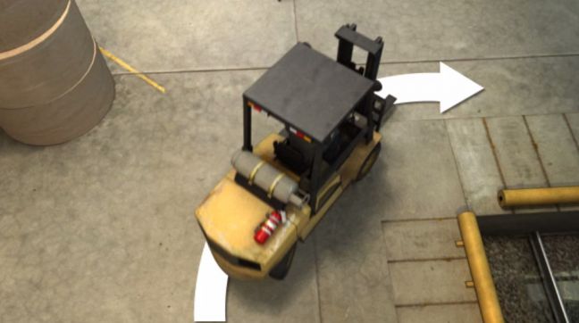 Forklift Turning Image