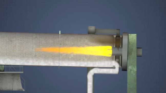 lime kiln burner image for better paper manufacturing training