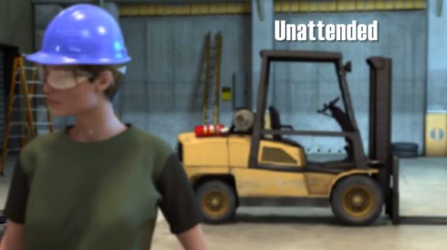 Image of Parking a Forklift