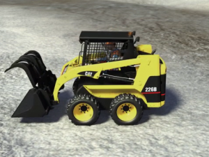 Image of a skid steer at a surface mine