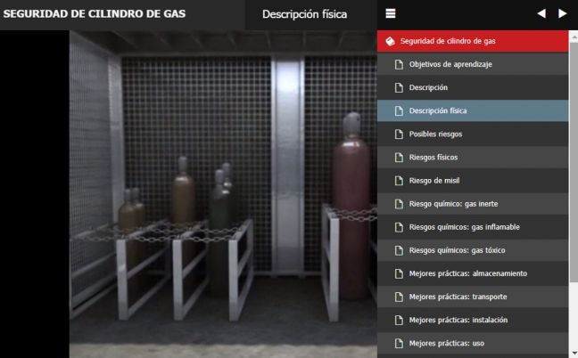 Online Safety Training Spanish Language Menu Image