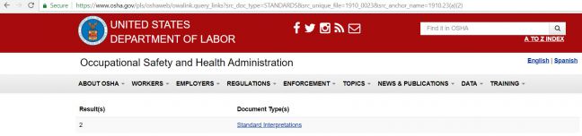 OSHA Letters of Interpretation Image