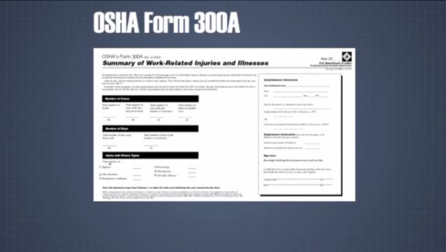 OSHA Form 300A Image