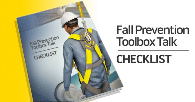 Fall Prevention Toolbox Talk Checklist Image